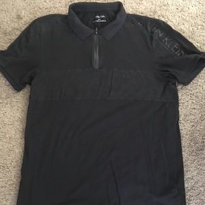Calvin Klein. Medium polo w/ zipper. Used.